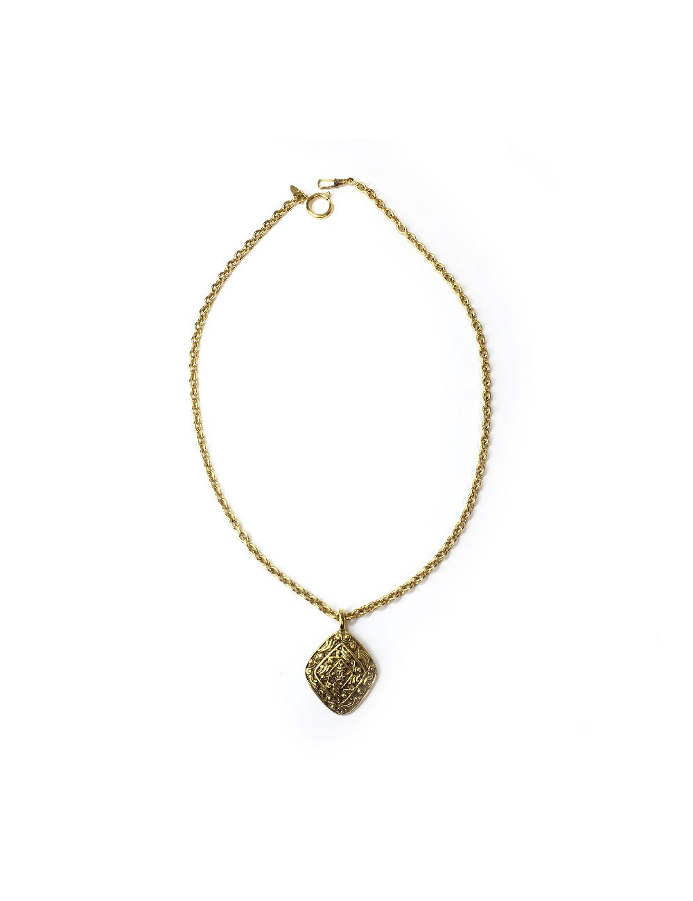 Sautoir CHANEL vintage en métal doré