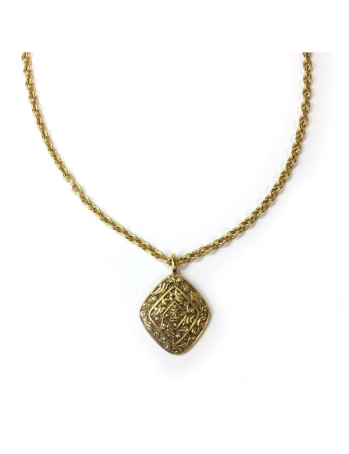 CHANEL vintage necklace in gilt metal