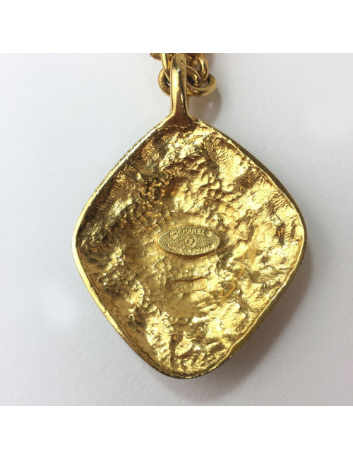 CHANEL vintage necklace in gilt metal