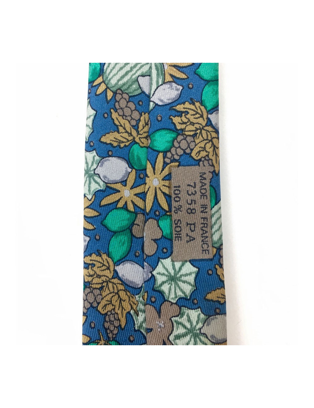 Cravate HERMÈS en soie motif pastèque