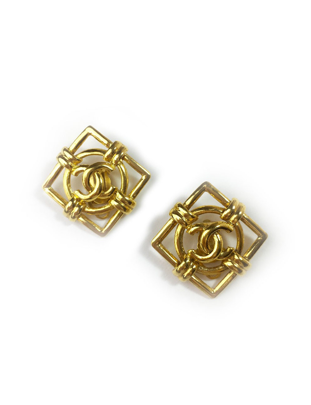 Boucles d'oreille clips CHANEL Vintage