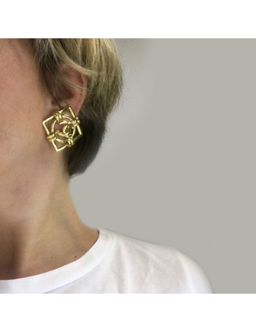 Boucles d'oreille clips CHANEL Vintage