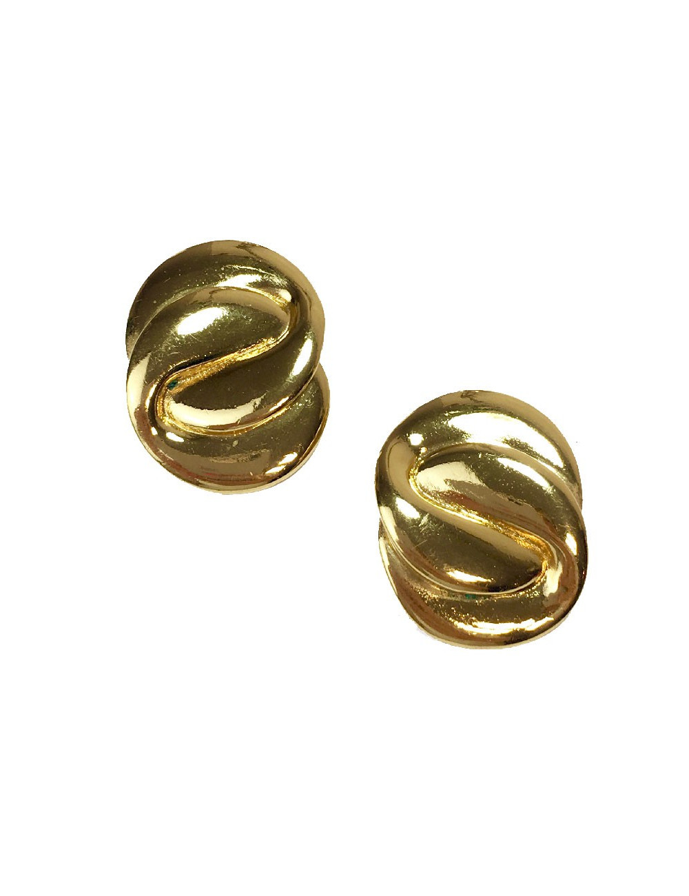 Boucles d'oreille clips YSL SAINT LAURENT Vintage