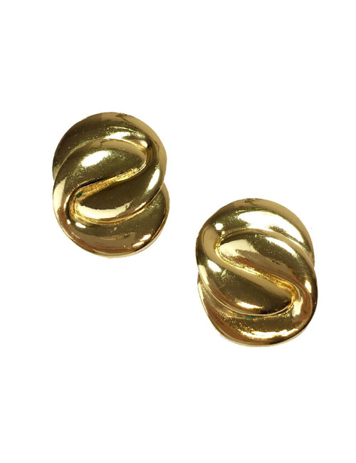 Boucles d'oreille clips YSL SAINT LAURENT Vintage