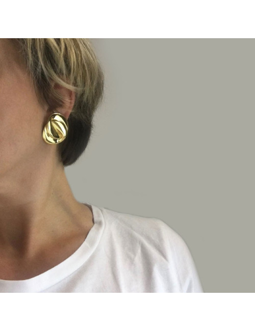 Boucles d'oreille clips YSL SAINT LAURENT Vintage