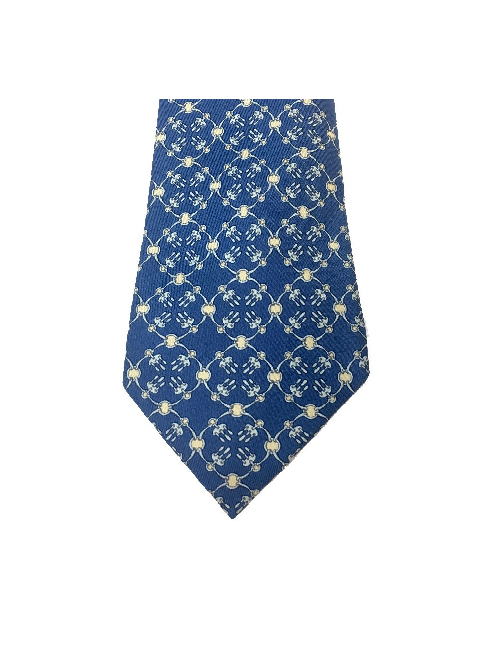 Cravate HERMÈS soie bleue 