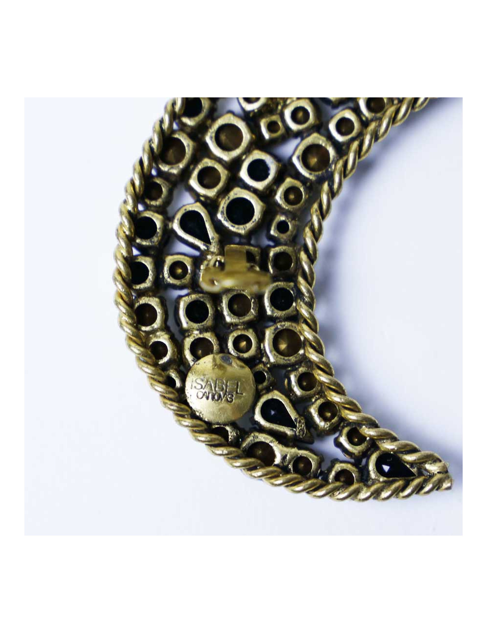 ISABEL CANOVA moon shape clip-on earrings