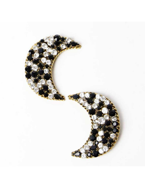 ISABEL CANOVA moon shape clip-on earrings
