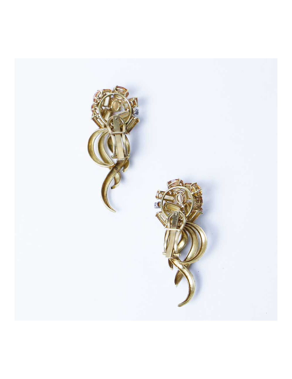 Boucles d'oreilles Clips années 30 sans marque 