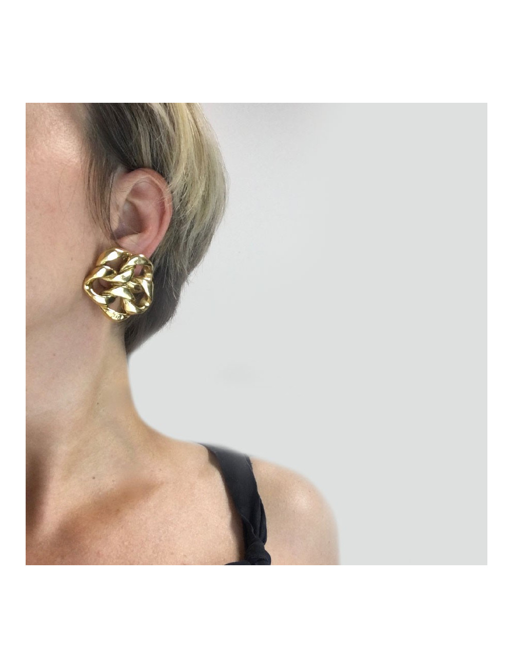 Boucles d'oreille clips CHANEL Vintage