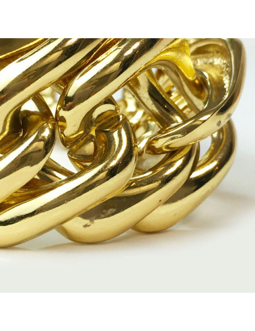 YSL YVES SAINT LAURENT vintage chain bracelet in gilt metal