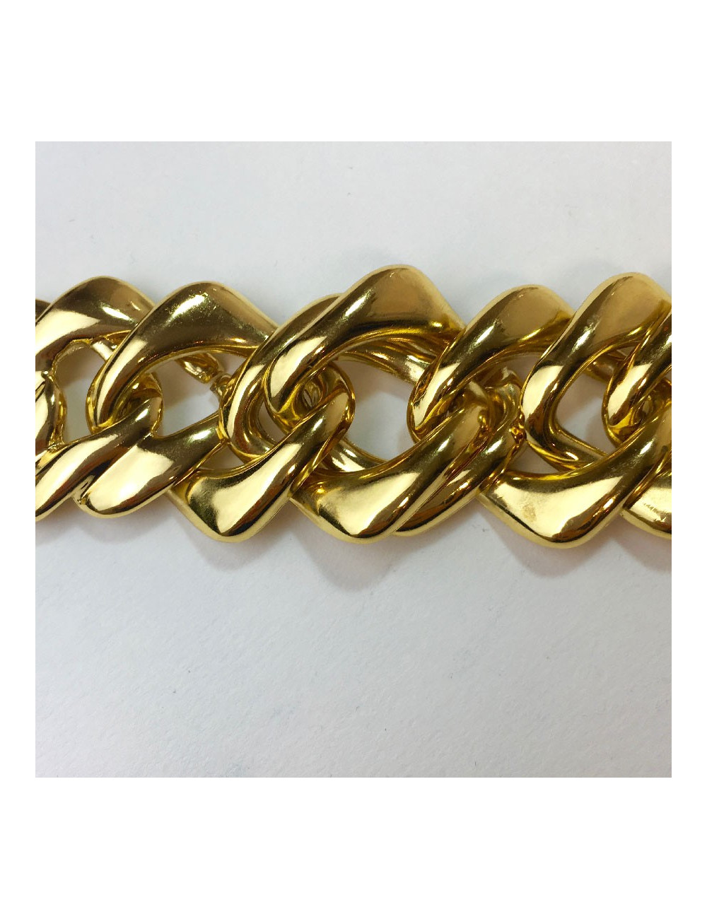 YSL YVES SAINT LAURENT vintage chain bracelet in gilt metal
