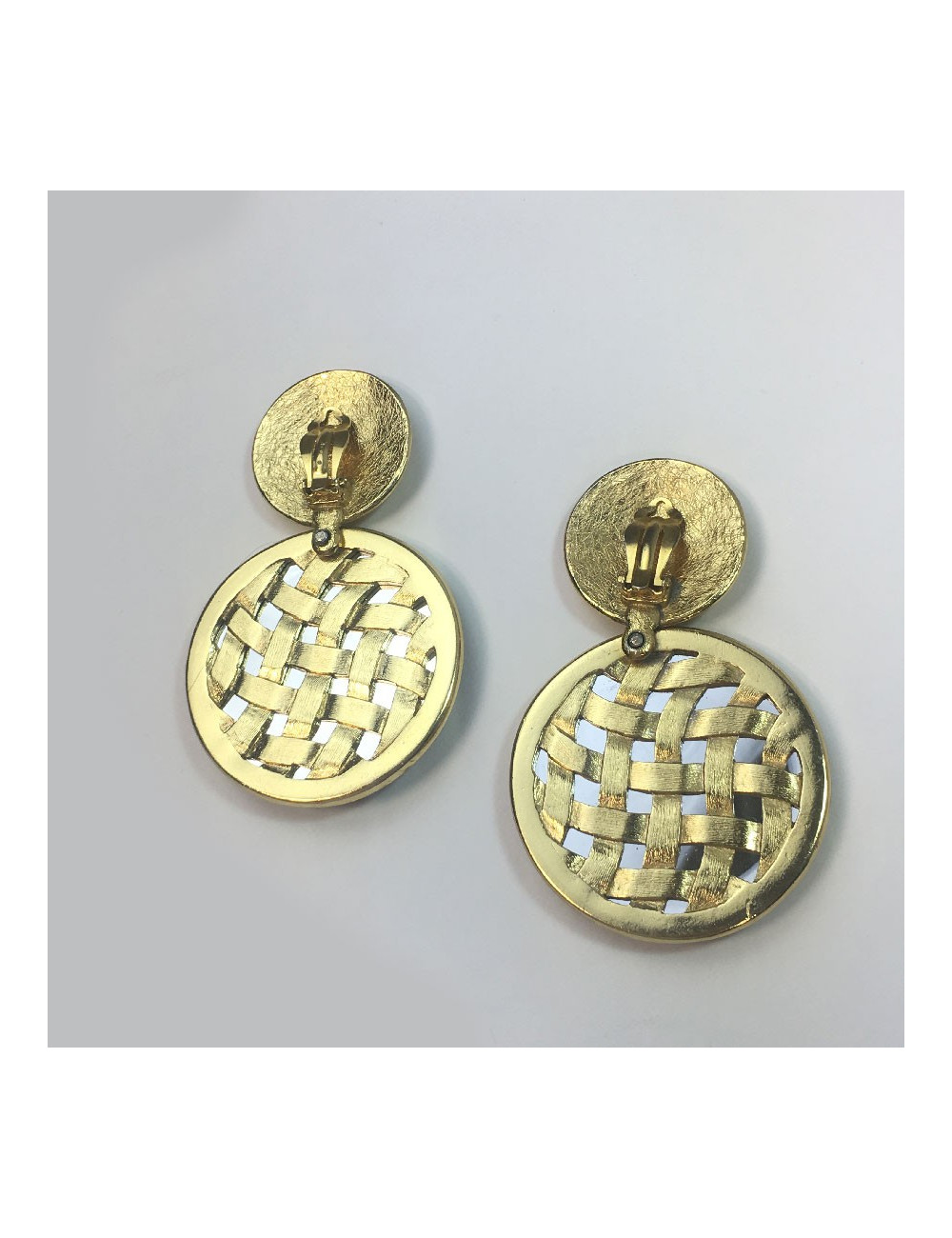 Boucles d'oreilles Clips YVES SAINT LAURENT vintage