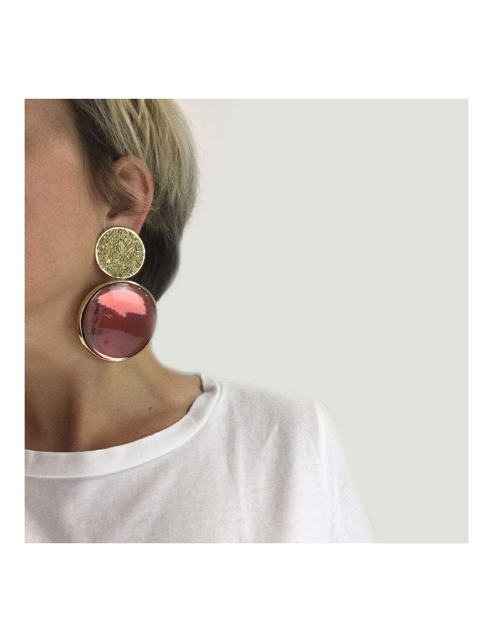 Boucles d'oreilles Clips YVES SAINT LAURENT vintage