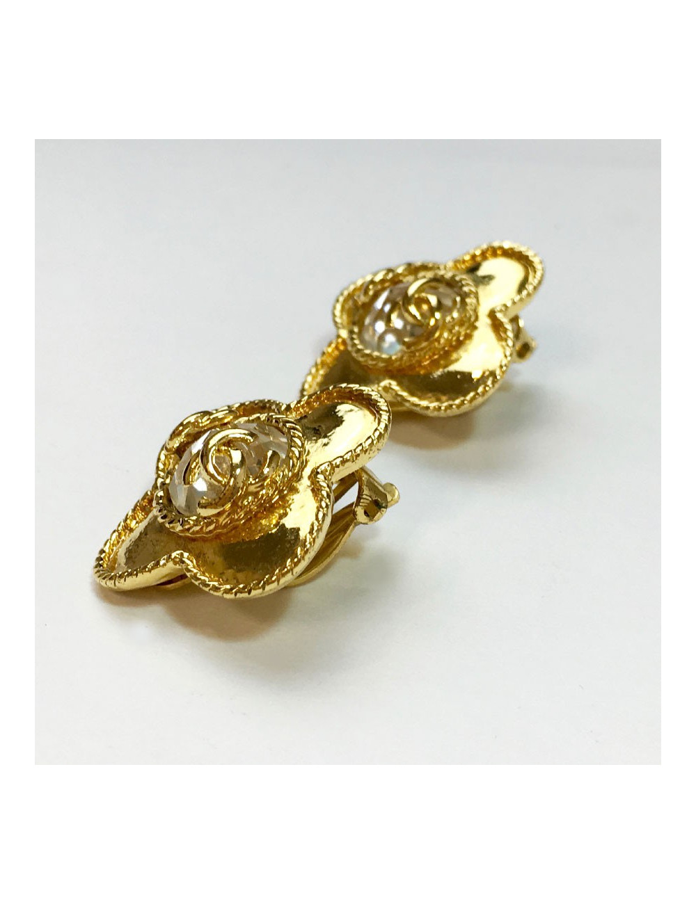 Boucles d'oreilles clips CHANEL vintage