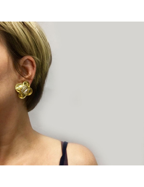 Boucles d'oreilles clips CHANEL vintage