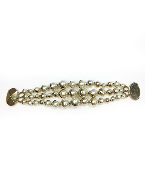 Bracelet triple rangs DIOR perles 