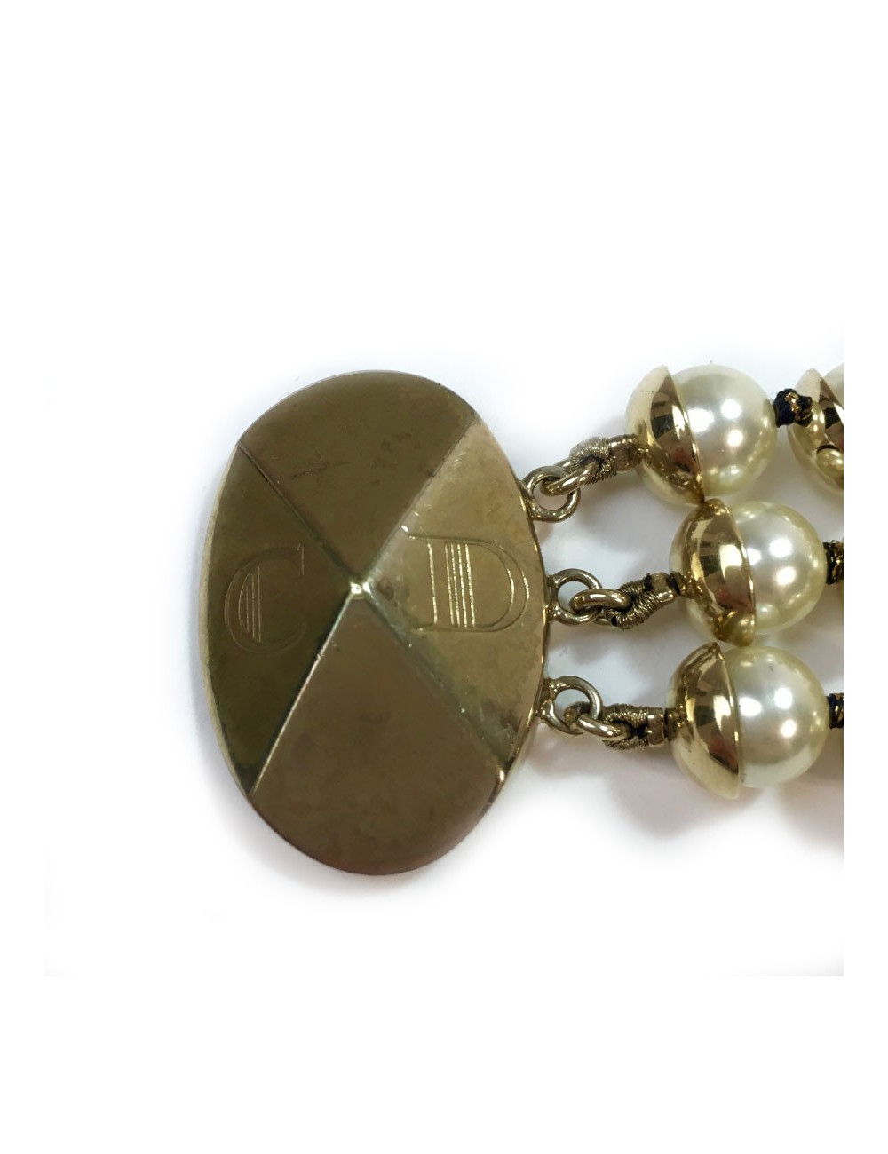 Bracelet triple rangs DIOR perles 