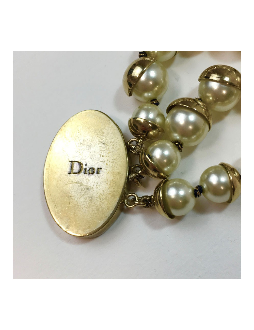 Bracelet triple rangs DIOR perles 