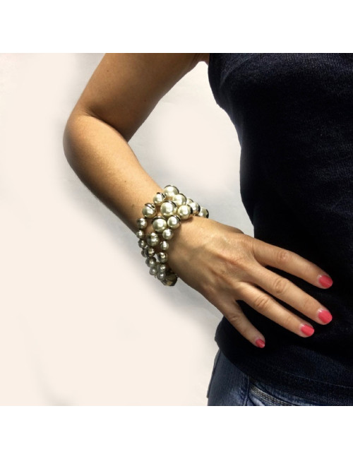 Bracelet triple rangs DIOR perles 