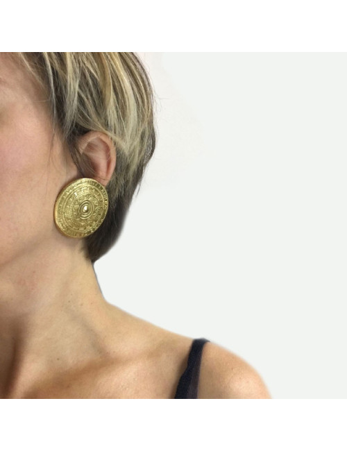 Boucles d'oreille clips YSL SAINT LAURENT