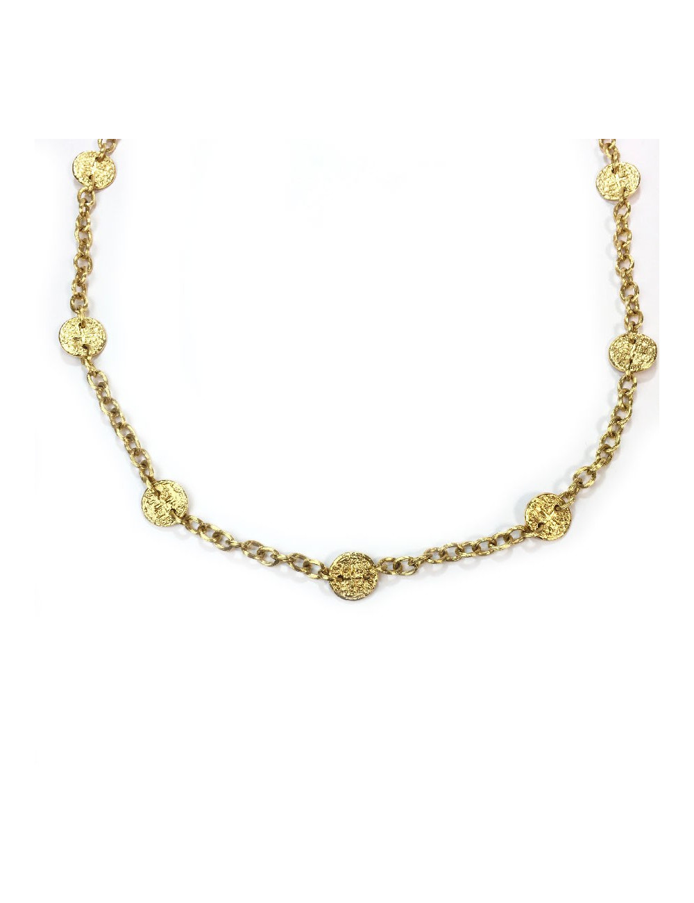 Sautoir CHANEL vintage métal doré