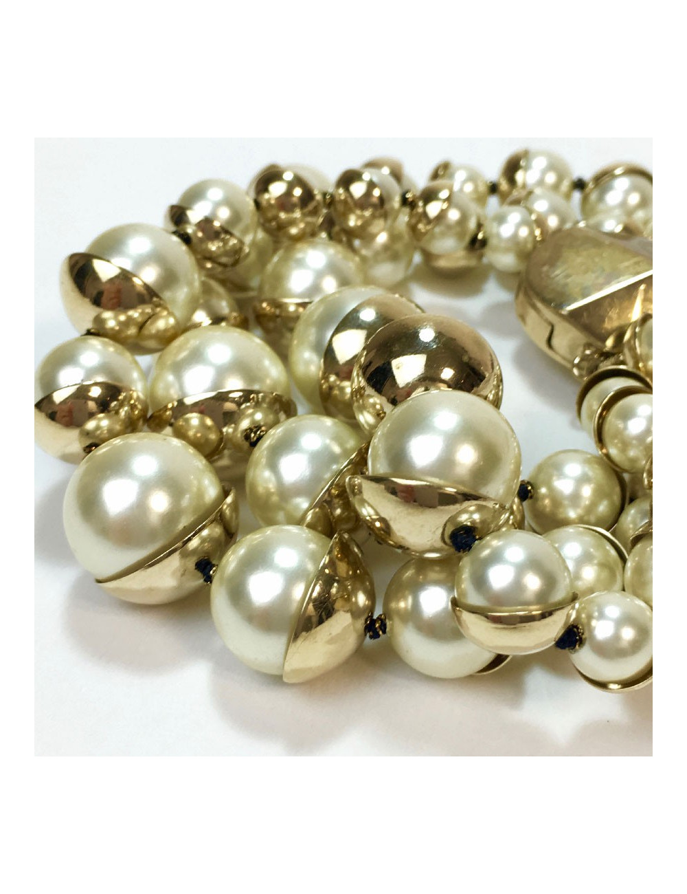 Bracelet triple rangs DIOR perles 