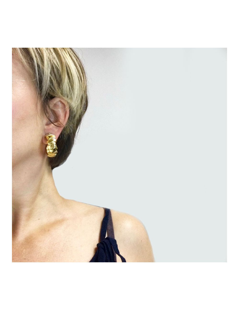 Boucles d'oreille clips YSL SAINT LAURENT