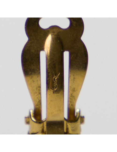Boucles d'oreille clips YSL SAINT LAURENT Vintage