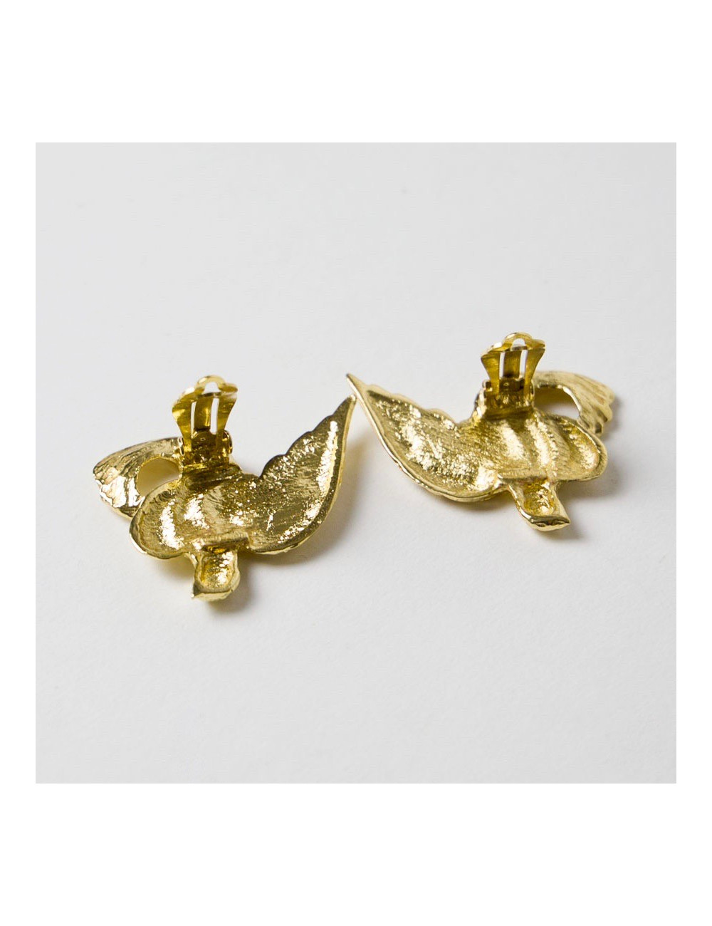  Boucles d'oreille clips  YSL  SAINT LAURENT Vintage