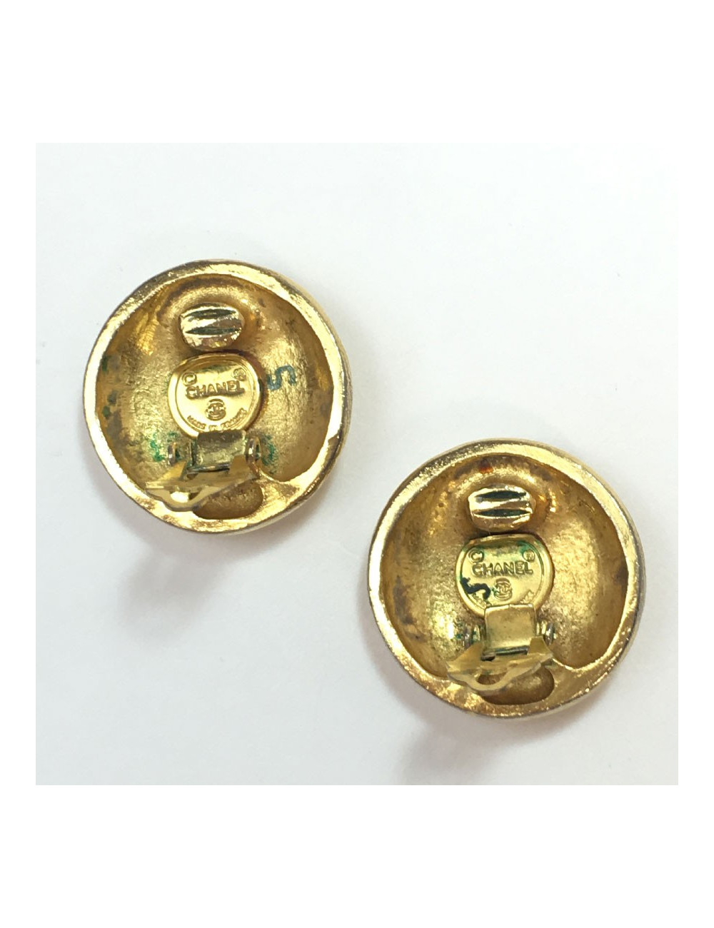 Boucles d'oreille clips CHANEL Vintage