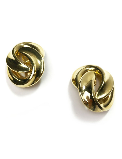 Boucles d'oreille clips CHRISTIAN DIOR dorés vintage