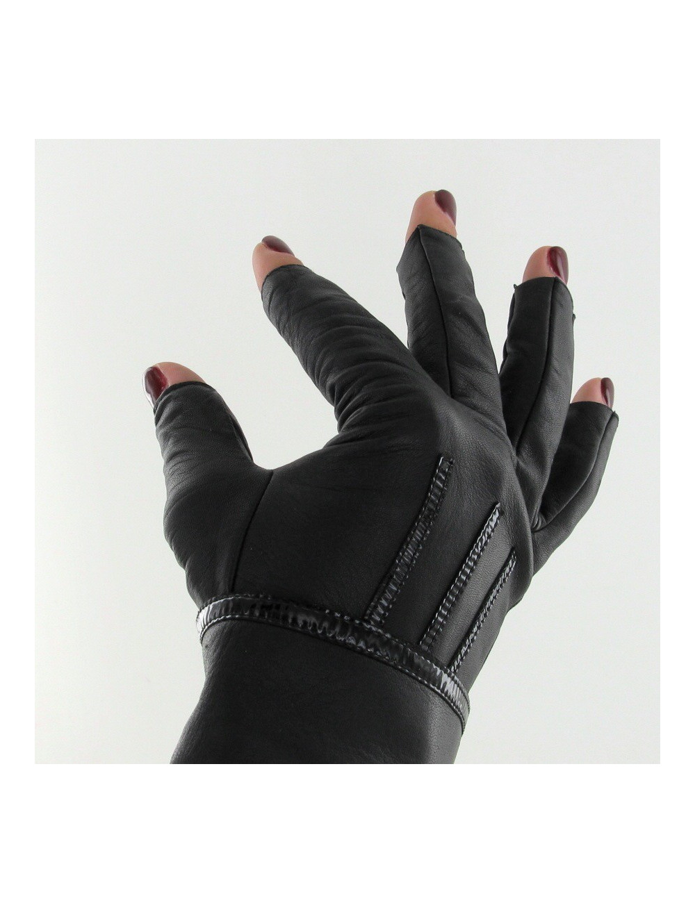 Mitaines CHANEL en cuir d'agneau T.7