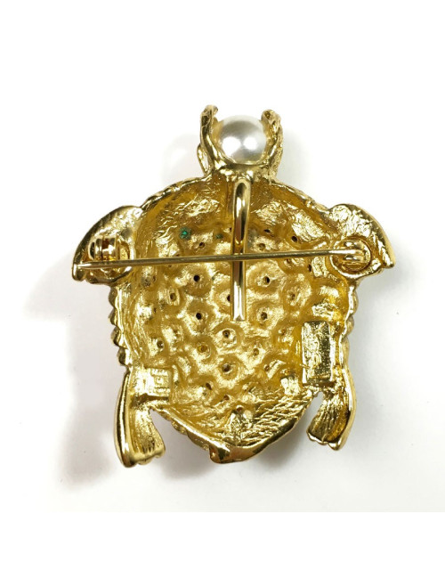 Broche Tortue pendentif YSL SAINT LAURENT