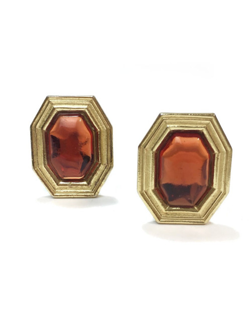 Boucles d'oreilles clips YVES SAINT LAURENT vintage