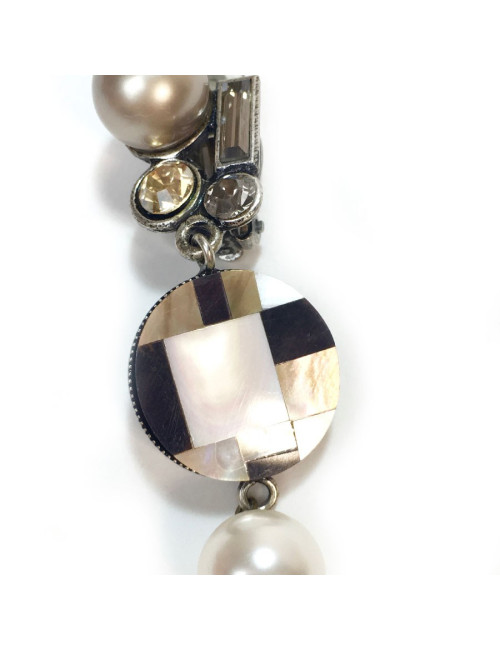 Boucles d'oreilles clips PHILIPPE FERRANDIS pendants