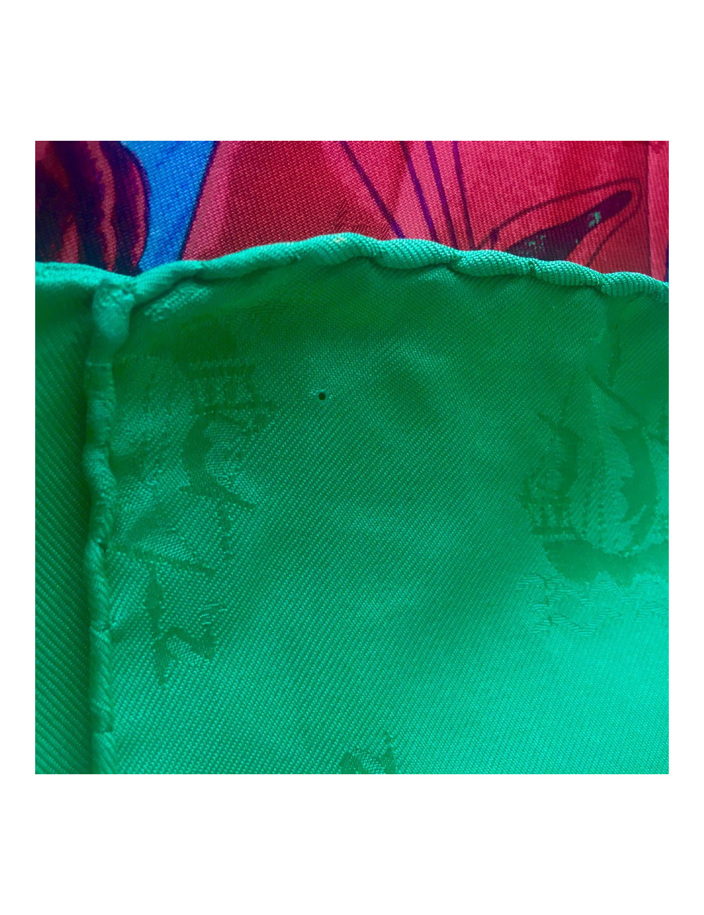 HERMES scarf Christophe Colomb découvre l'Amérique in multicolored silk