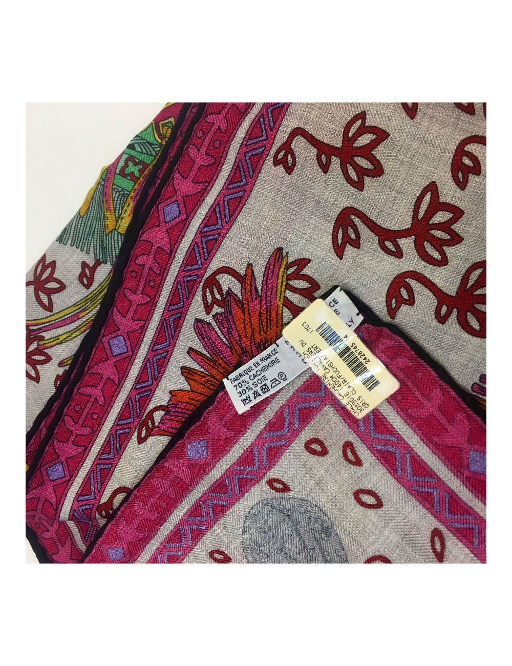 HERMES shawl 'Cavaliers du Caucase' in cashmere and silk