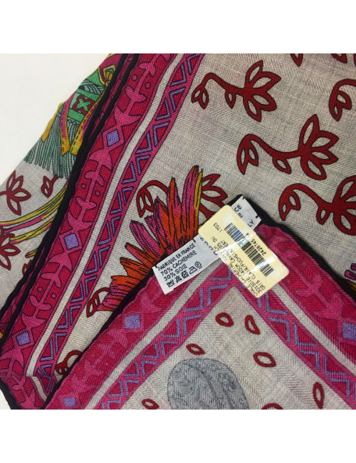 HERMES shawl 'Cavaliers du Caucase' in cashmere and silk