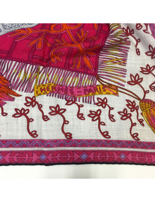 HERMES shawl 'Cavaliers du Caucase' in cashmere and silk