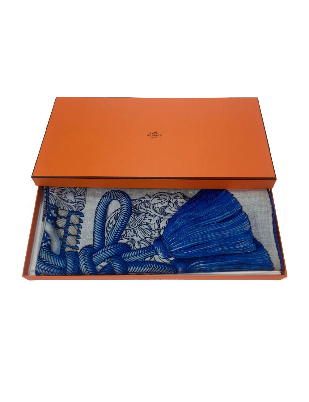 Châle  HERMES 140 x140 cm cachemire et soie