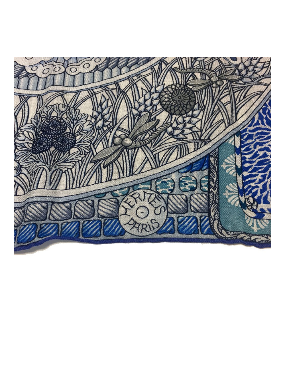 Châle  HERMES 140 x140 cm cachemire et soie