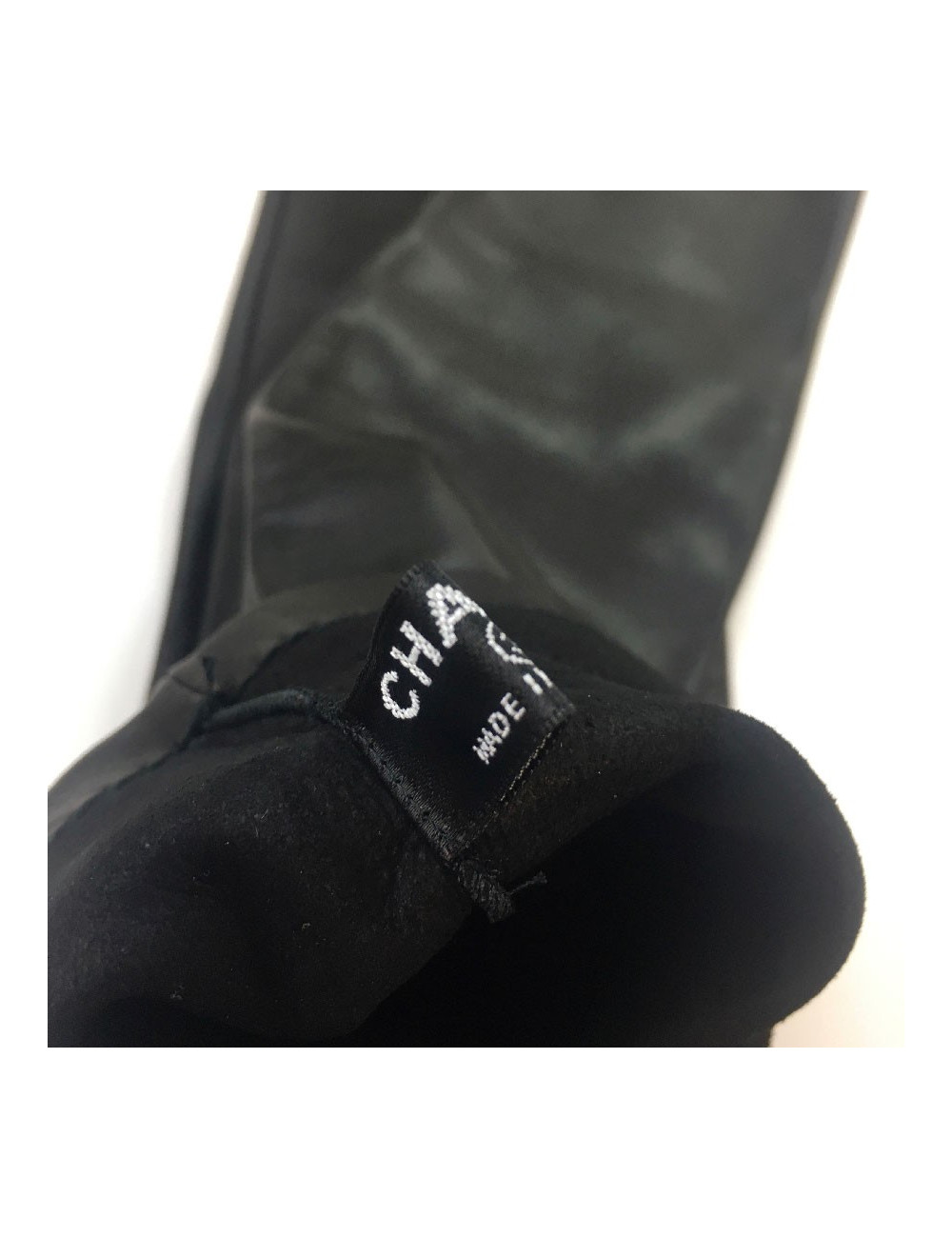 Gants T  CHANEL longs mitainres noirs