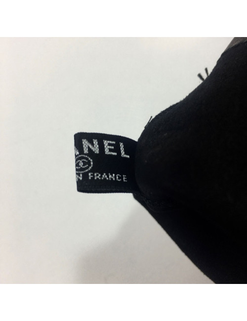 Gants T  CHANEL longs mitainres noirs