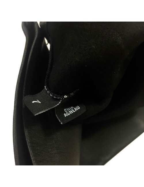 Longues mitaines CHANEL T7 en cuir d'agneau noir