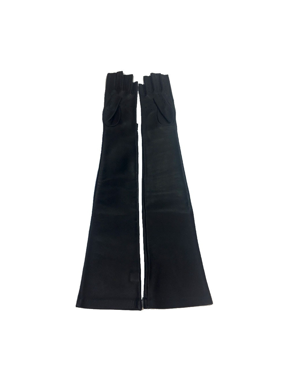 Gants T  CHANEL longs mitainres noirs