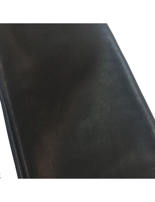 Longues mitaines CHANEL T7 en cuir d'agneau noir