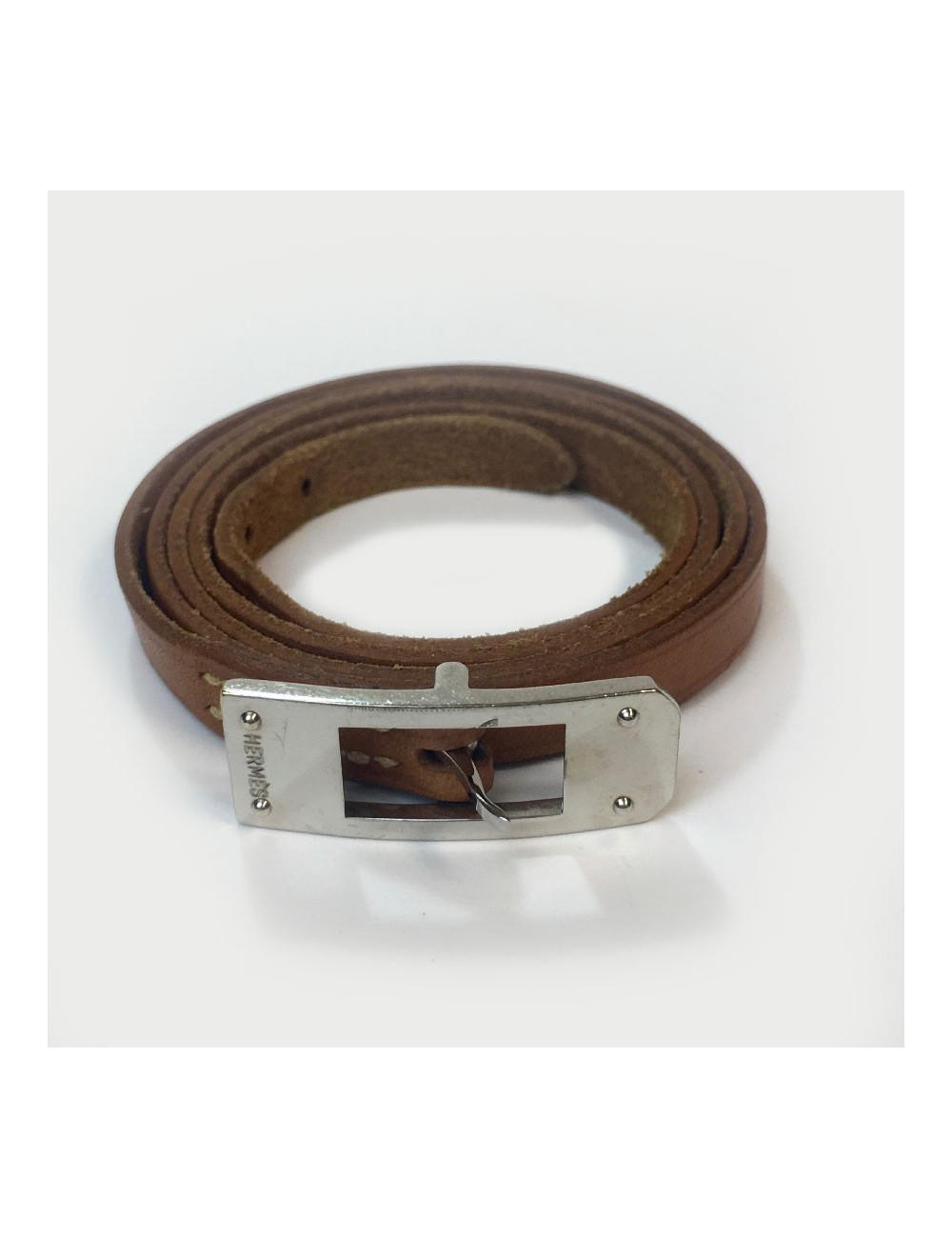 HERMES multi tour bracelet in natural leather