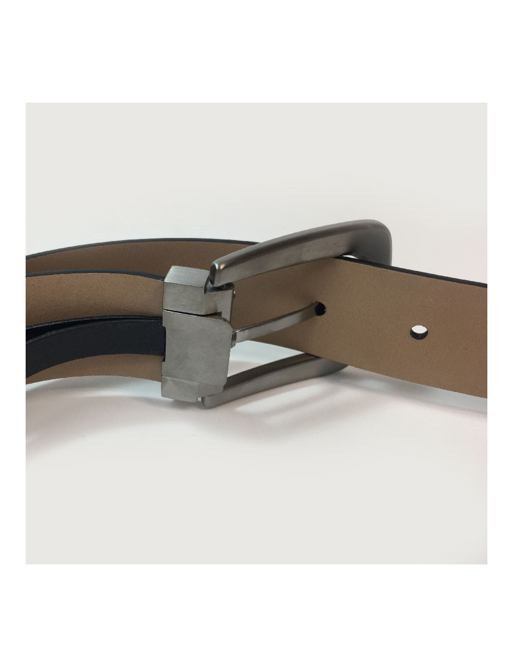 Ceinture T 95 CHANEL en cuir noir