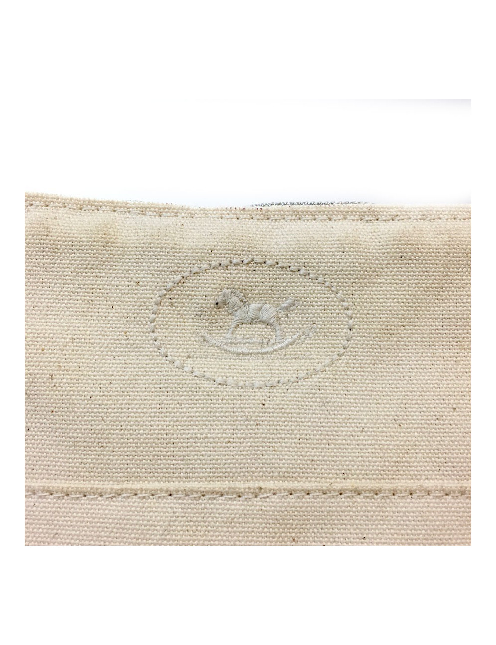 Trousse de toilette HERMES en toile beige PM